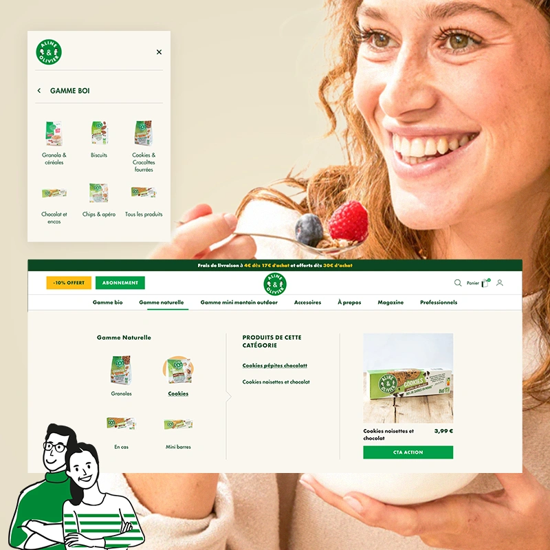 Site e-commerce développé pour marque premium