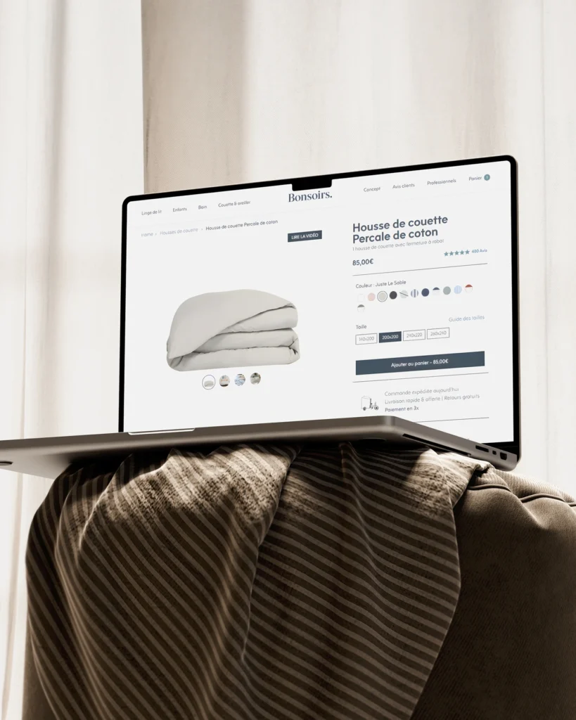 Site e-commerce structuré pour la rentabilité