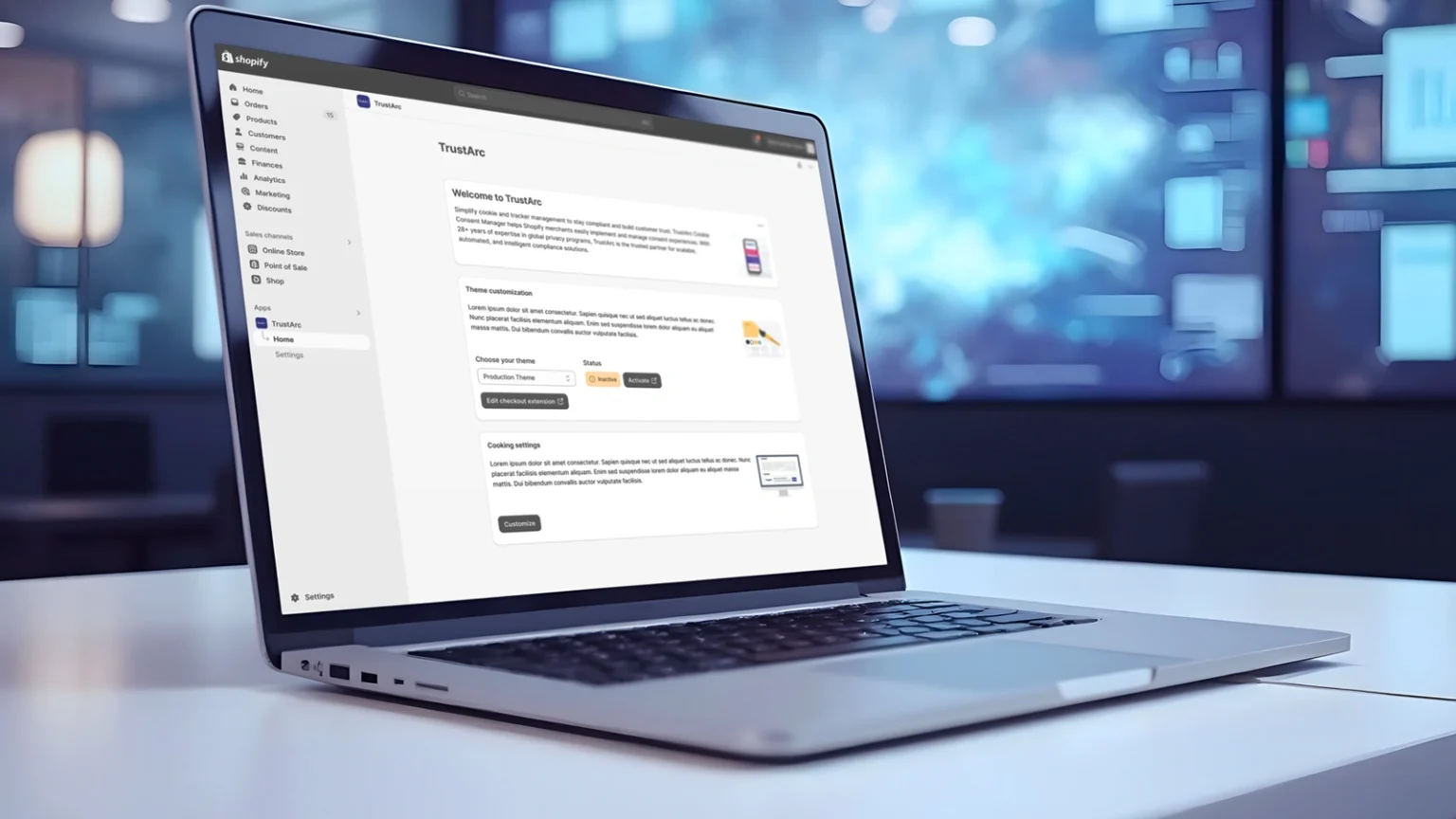 Application Shopify connectée aux outils métier