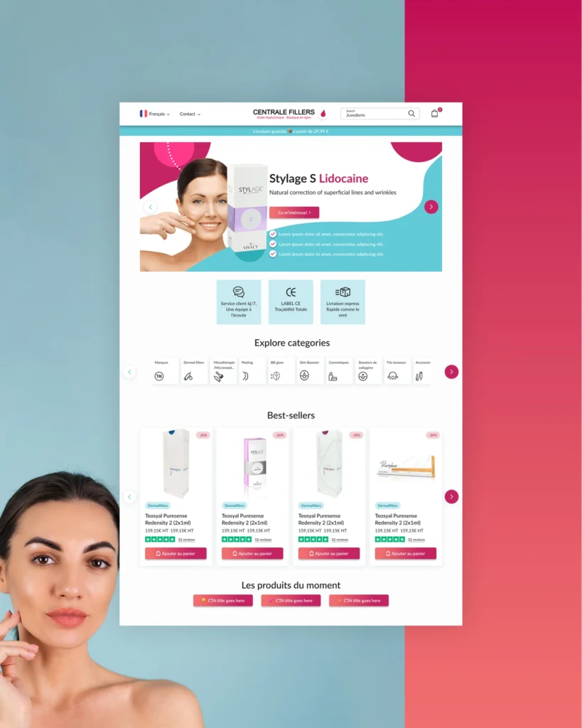 Refonte de site e-commerce pour marque internationale